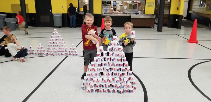 Stacking cups challenge